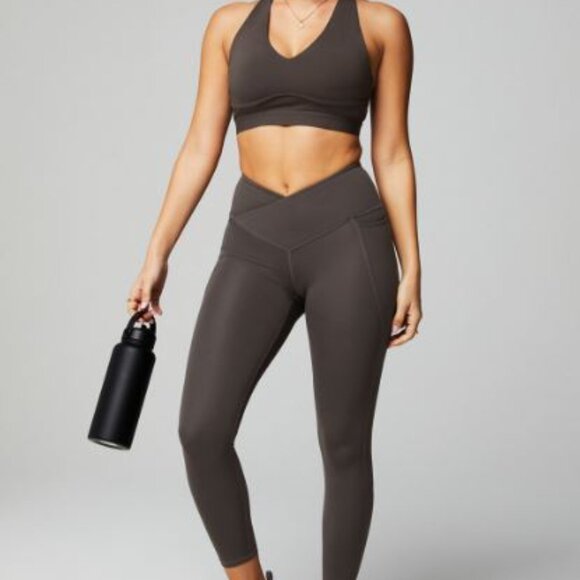 Oasis PureLuxe HW Crossover 7/8 Legging- GREY - Picture 1 of 4